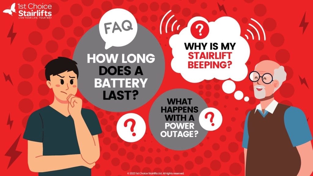How long does a stairlift battery last