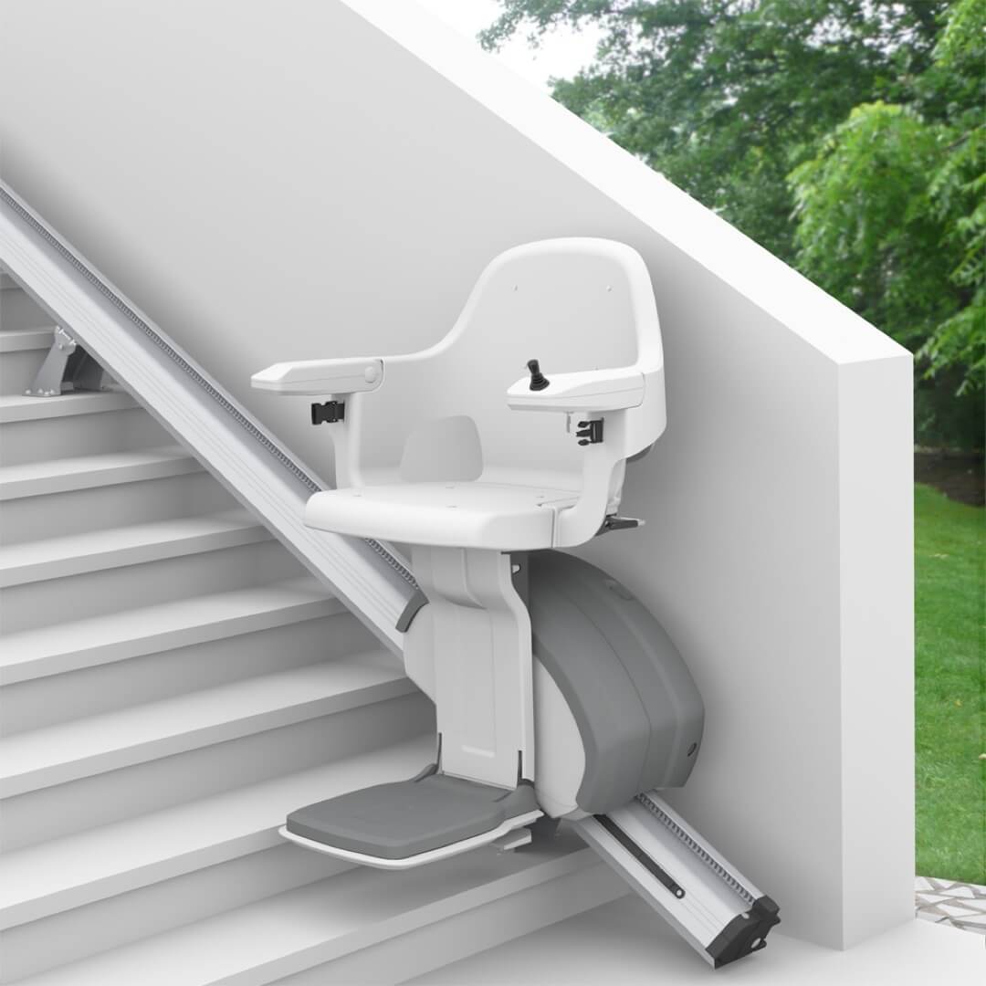 HomeGlide Outdoor Stairlift Ready For Use