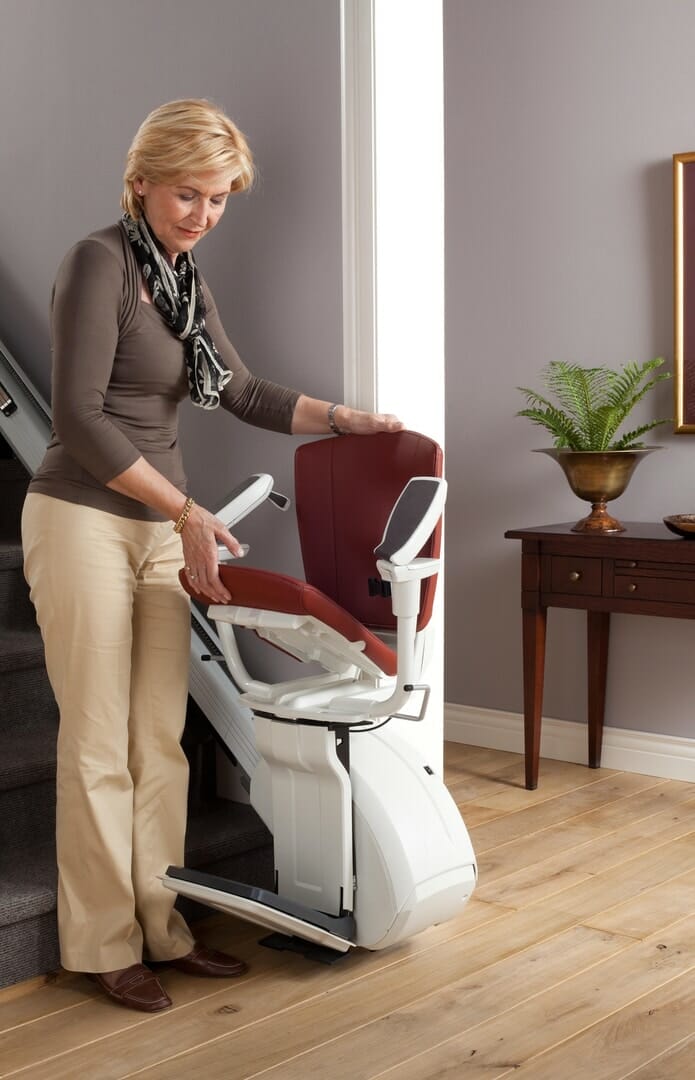 homeglide extra stairlift traditional set folding up lift 1